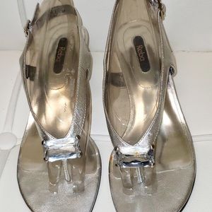 Silver sandals